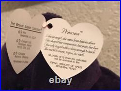 Rare 1st edition Ty Beanie Babies Princess Bear