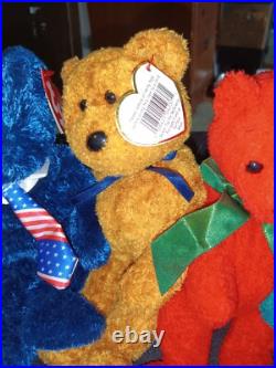 Rare 5 Retired Beanie Baby Bear Collection 1997-2002