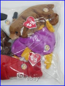 Rare BBOC Ty Beanie Babies Official Club Original 9 Complete Factory Sealed Set