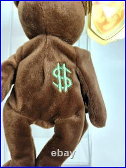 Rare BILLIONAIRE #1 BEAR Beanie Baby Teddy Signed By Ty MWMT MQ Rare BILLIONAIRE #1 BEAR Beanie Baby Teddy Signed By Ty MWMT MQ