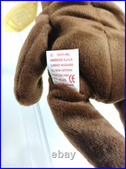 Rare BILLIONAIRE #1 BEAR Beanie Baby Teddy Signed By Ty MWMT MQ Rare BILLIONAIRE #1 BEAR Beanie Baby Teddy Signed By Ty MWMT MQ