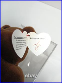 Rare BILLIONAIRE #1 BEAR Beanie Baby Teddy Signed By Ty MWMT MQ Rare BILLIONAIRE #1 BEAR Beanie Baby Teddy Signed By Ty MWMT MQ