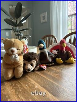 Rare Beanie Babies Collectible Complete Set All Have Errors Mint Condition Tags