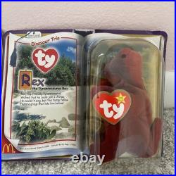 Rare Beanie Babies Dino Trio With Spelling Error