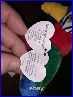 Rare Beanie Baby Jabber The Parrot Tropical Bird Tag Errors