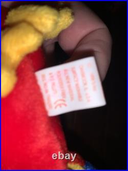 Rare Beanie Baby Jabber The Parrot Tropical Bird Tag Errors
