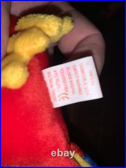 Rare Beanie Baby Jabber The Parrot Tropical Bird Tag Errors