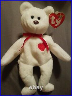 Rare Beanie Baby Valentino #4058 Excellent Condition Many Errors. PVC Pellets