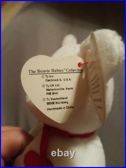 Rare Beanie Baby Valentino #4058 Excellent Condition Many Errors. PVC Pellets