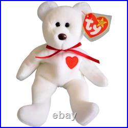 Rare Collectible 1993/1994 Ty Beanie Baby Valentino Bear with Multiple Errors