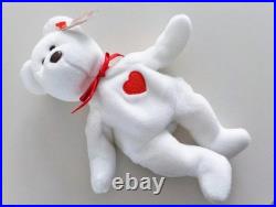 Rare Collectible 1993/1994 Ty Beanie Baby Valentino Bear with Multiple Errors