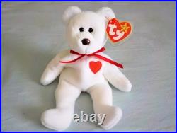Rare Collectible 1993/1994 Ty Beanie Baby Valentino Bear with Multiple Errors