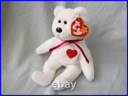 Rare Collectible 1993/1994 Ty Beanie Baby Valentino Bear with Multiple Errors