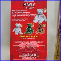 Rare Collectible McDonalds Mini Ty Beanie Babies Never Opened Set of Four Bears Rare Collectible McDonalds Mini Ty Beanie Babies Never Opened Set of Four Bears