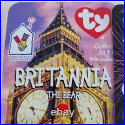 Rare Collectible McDonalds Mini Ty Beanie Babies Never Opened Set of Four Bears Rare Collectible McDonalds Mini Ty Beanie Babies Never Opened Set of Four Bears