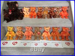 Rare Complete Set I-VIII & 1-7 Anniv Ty Mastercard Beanies, Buddy & KeyClip MWMT