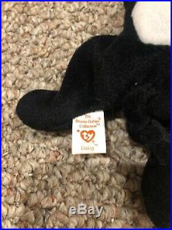 Rare Daisy the Cow Beanie Baby with Tag Errors and Special Markings