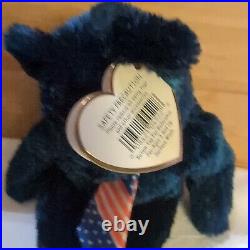 Rare Error Bear Ty Beanie Baby Pops Bear