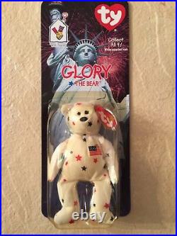 Rare Errors Nib Glory The Bear Ronald Mcdonald Charities Ty Beanie Babies