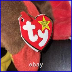 Rare GOBBLES the Turkey 1996 TY Beanie Baby (5.5 in) Great Condition Tag ER