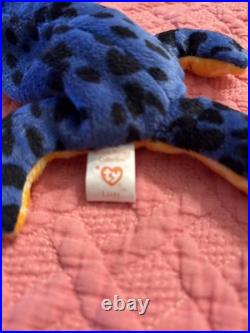 Rare LIZZY Ty Beanie Baby Style #4033 PVC VINTAGE
