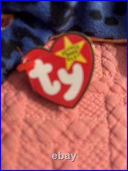 Rare LIZZY Ty Beanie Baby Style #4033 PVC VINTAGE