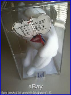 Rare Libearty beanie babyWith Beanine ErrorWhiteout TagAuthenticated
