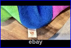 Rare Limited Edition Ty Beanie Baby Inch the Worm with Tag Errors PVC