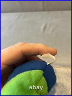 Rare Limited Edition Ty Beanie Baby Inch the Worm with Tag Errors PVC