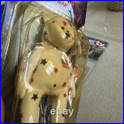 Rare Mc Donald's TY Beanie Babies 3 of Set of 4 International Bears With Errors