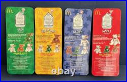 Rare McDonald's Ty Beanie Babies International Bears Set of Four, New, Unopened