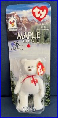 Rare McDonald's Ty Beanie Babies International Bears Set of Four, New, Unopened