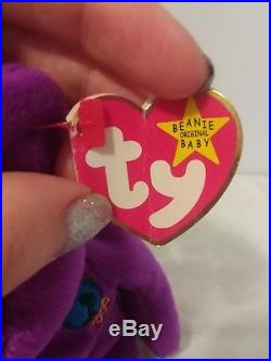 Rare Millenium Ty Beanie Baby Tags Attached With Errors Great Condition