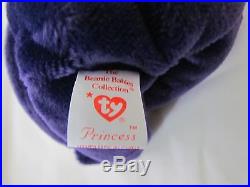Rare Mint 1st Edition Princess Diana 1997 Retired Beanie Baby China PE No Space