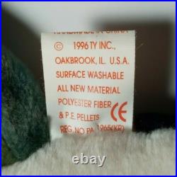 Rare New Ty Beanie Baby-Claude The Crab 1996- Retired! (ERRORS)