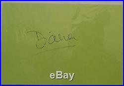 Rare PVC 1997 Ty Princess Diana Beanie with Authentic Princess Diana Autograph