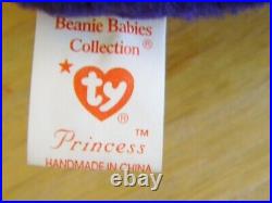 Rare Princess Beanie Baby Mint Rare Princess Beanie Baby Mint
