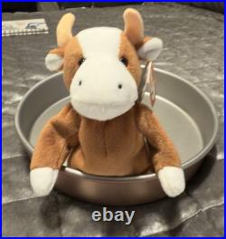 Rare Pristine Condition'Bessie The Cow' 2nd Generation Beanie Baby W Tag Errors Rare Pristine Condition'Bessie The Cow' 2nd Generation Beanie Baby W Tag Errors