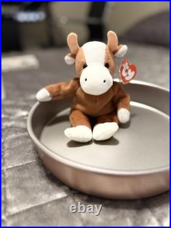 Rare Pristine Condition'Bessie The Cow' 2nd Generation Beanie Baby W Tag Errors Rare Pristine Condition'Bessie The Cow' 2nd Generation Beanie Baby W Tag Errors
