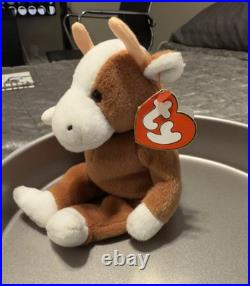 Rare Pristine Condition'Bessie The Cow' 2nd Generation Beanie Baby W Tag Errors Rare Pristine Condition'Bessie The Cow' 2nd Generation Beanie Baby W Tag Errors