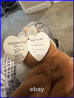 Rare Pristine Condition'Bessie The Cow' 2nd Generation Beanie Baby W Tag Errors Rare Pristine Condition'Bessie The Cow' 2nd Generation Beanie Baby W Tag Errors