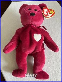 Rare/RETIRED 1998 Valentina Ty Beanie Baby with Hologram Tush Tag and Tag Errors