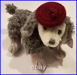 Rare Retired 1993 Ty Beanie Baby Cheri The Poodle With Pvc Pellets