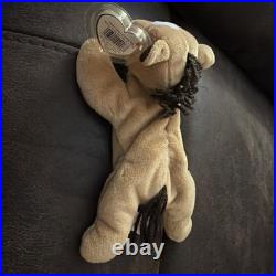 Rare Retired 1995 Ty Beanie Babies Derby The Horse with Tag Errors, Mint Cond
