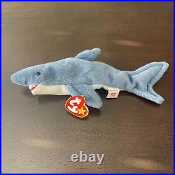 Rare Retired 1996 Ty Beanie Baby Crunch With Pvc Pellets/errors