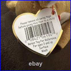 Rare Retired 1997-98 Ty Beanie Baby WHISPER The Fawn with Tag Errors Mint Cond
