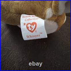 Rare Retired 1997-98 Ty Beanie Baby WHISPER The Fawn with Tag Errors Mint Cond