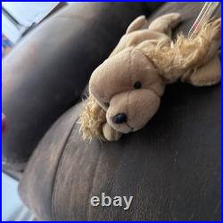 Rare Retired 1997 Ty Beanie Baby Spunky The Cocker Spaniel With Tag Errors Mint