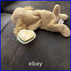Rare Retired 1997 Ty Beanie Baby Spunky The Cocker Spaniel With Tag Errors Mint