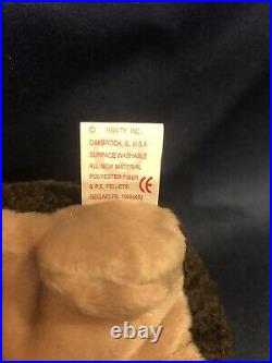 Rare Retired 1998 Beanie Baby Prickles with MULTIPLE tag errors